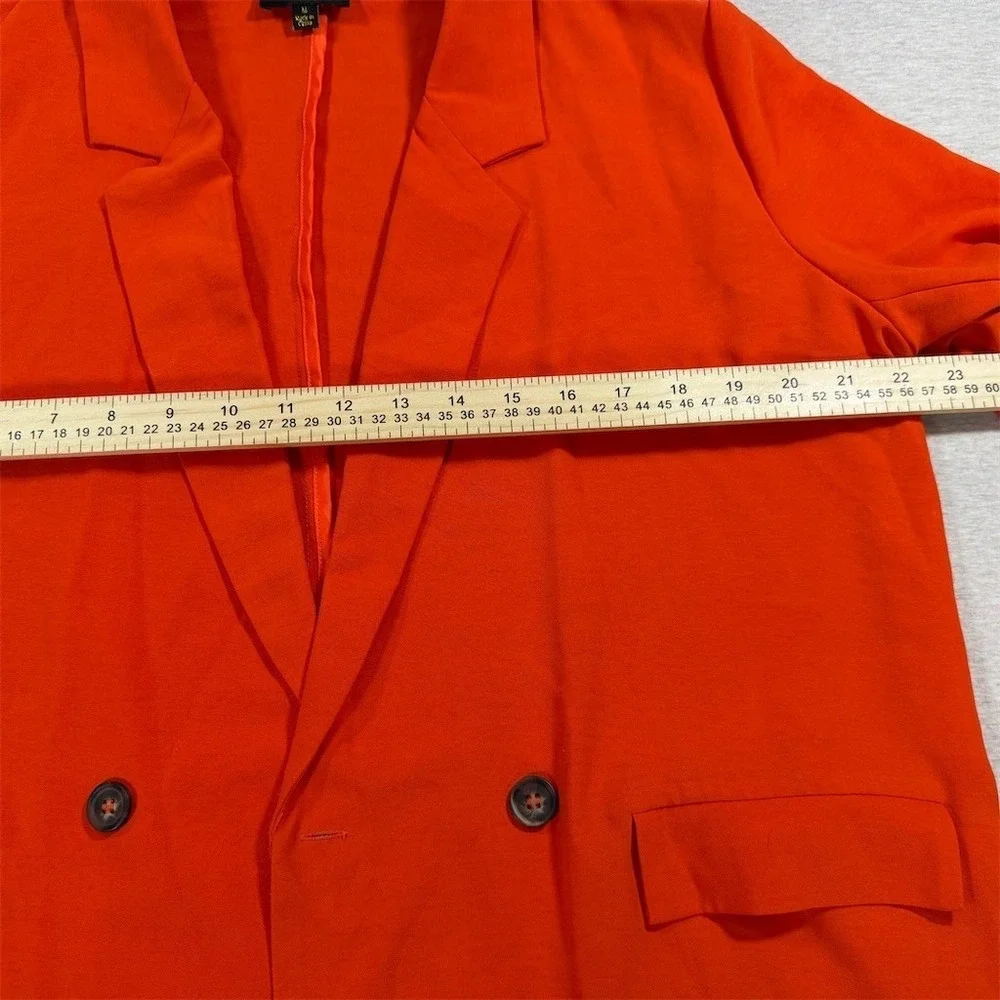 Sugarlips Blazer Jacket Womens Size M Orange Double‎ Breasted Pockets